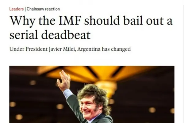 The Economist le sugiere a Milei que devalúe a cambio de una suma “generosa” del FMI
