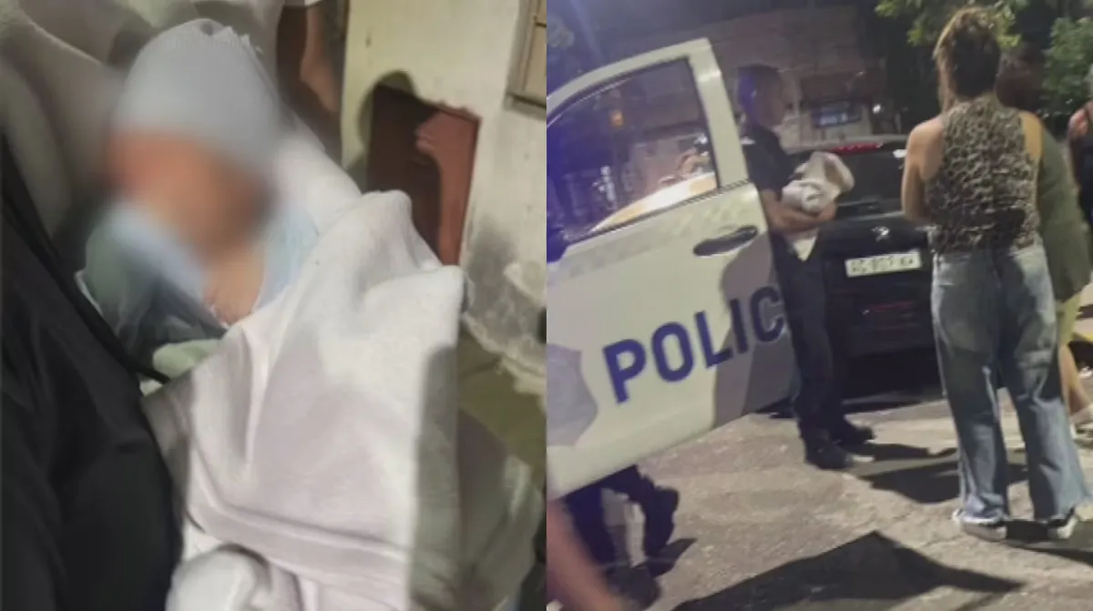 Dos nenes rescataron a un bebé que había sido abandonado debajo de un árbol