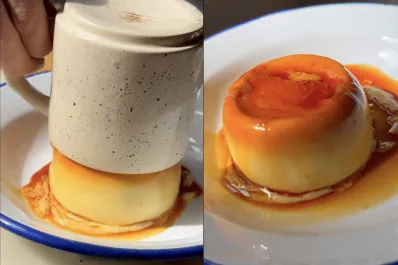 En cinco minutos, un postre fácil: flan de taza hecho en microondas