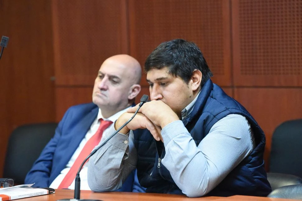 EN SILENCIO. El imputado Emmanuel Nicolás Núñez prefirió no declarar durante las audiencias del debate oral. 