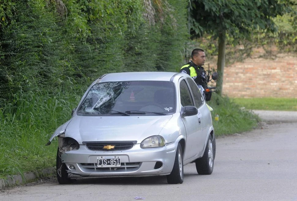 FUGA. Núñez  abandonó el auto las a tres km de donde chocó a Salas. 