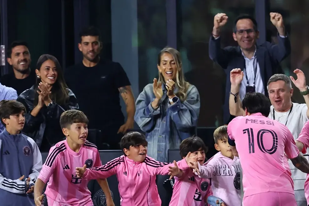 El tierno festejo de gol de Messi en el triunfo de Inter Miami