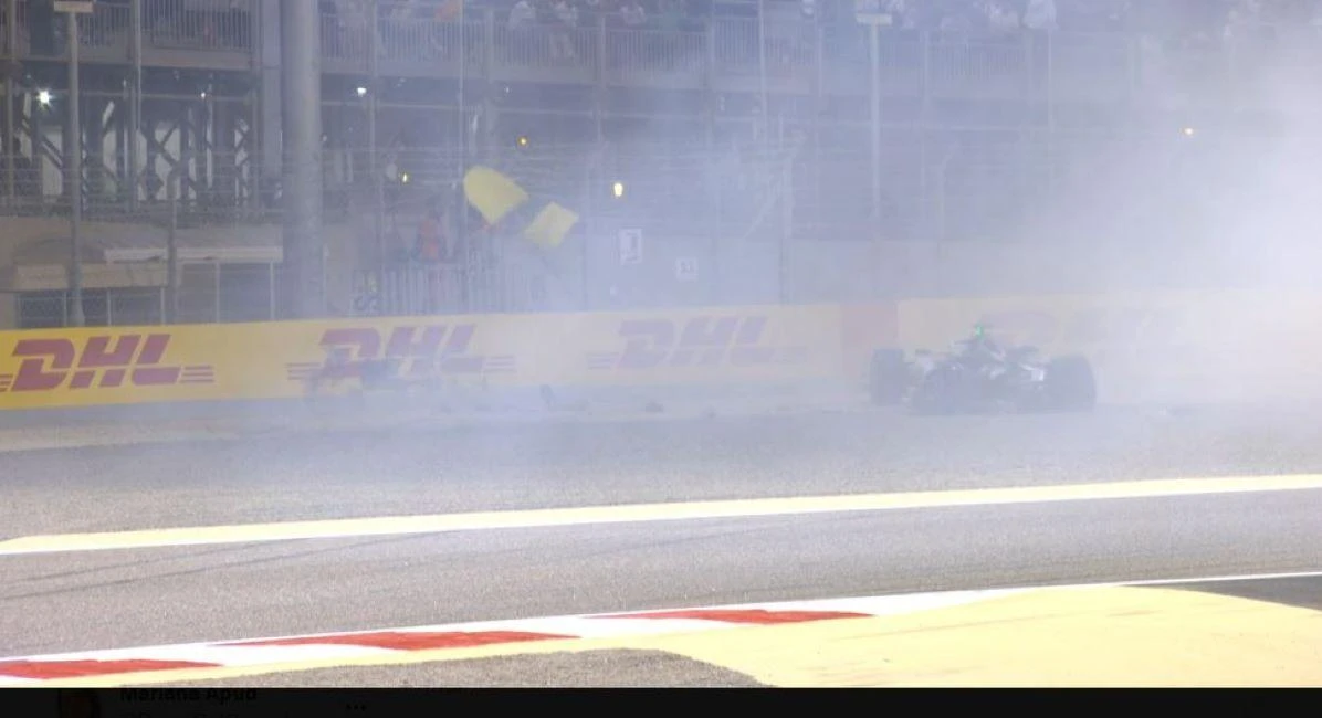 Fuerte golpe de Ocon que salió por sus propios medios