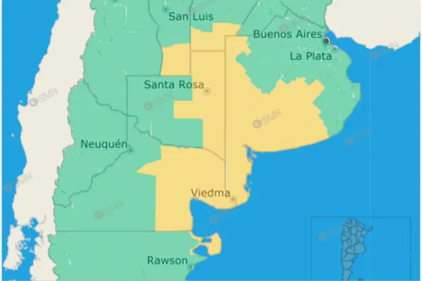 Semana bajo alerta meteorológica amarilla y naranja: siete provincias esperan precipitaciones intensas