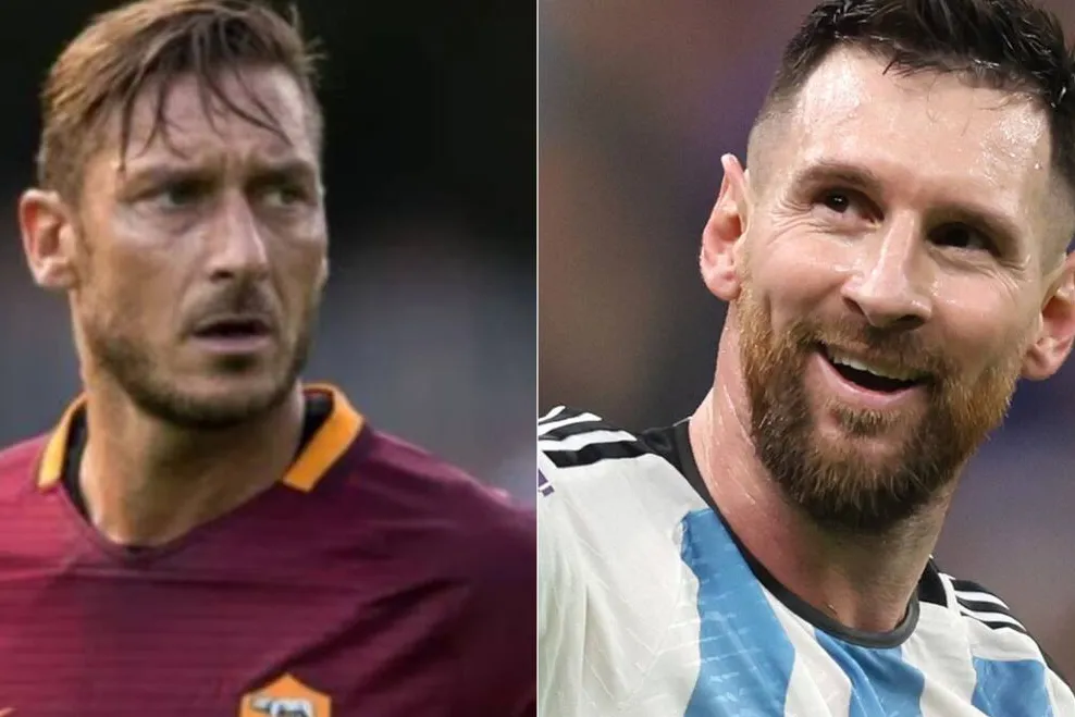 La particular reflexión de Francesco Totti sobre Messi: “¿Cuántos Balones de Oro ganaría?”