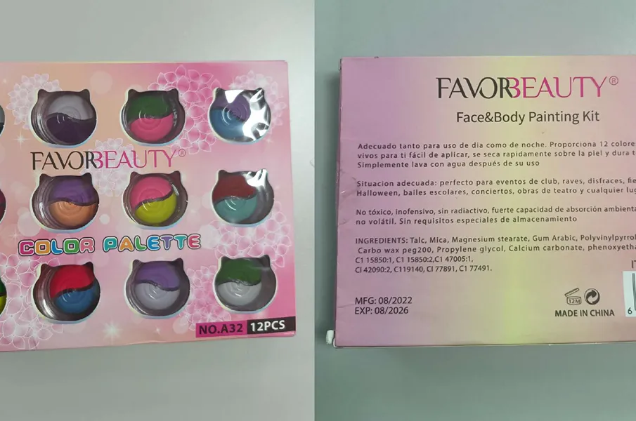 Una paleta de maquillaje para niños prohibida por Anmat.