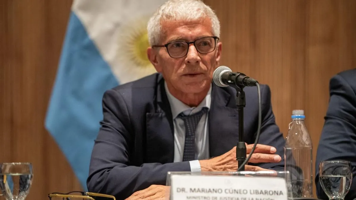 El ministro de Justicia, Mariano Cúneo Libarona