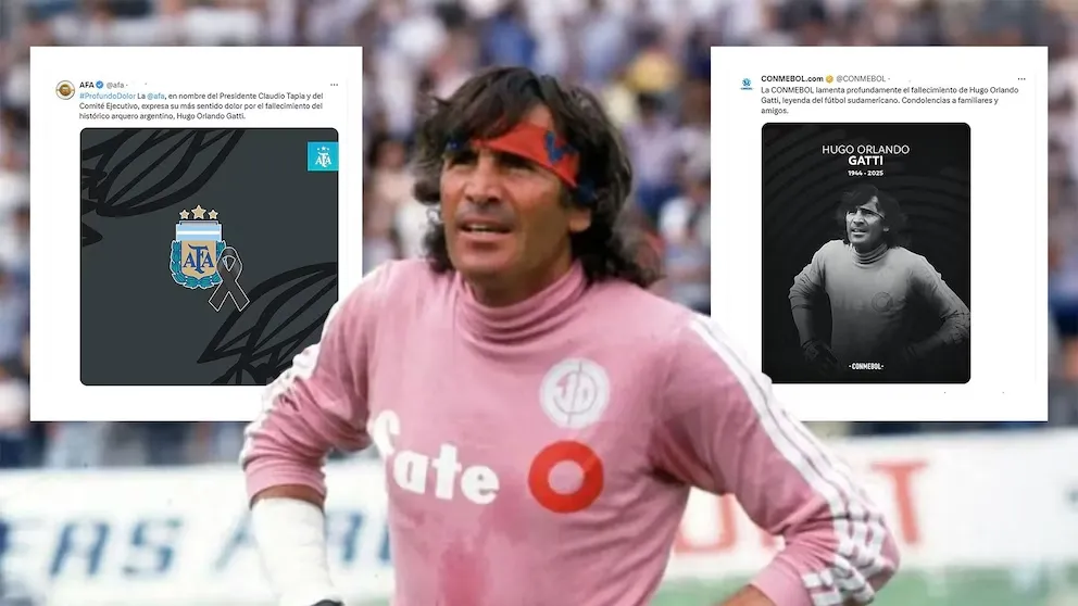 DESPEDIDA. Las redes se pronunciaron respecto al fallecimiento de Hugo Gatti.