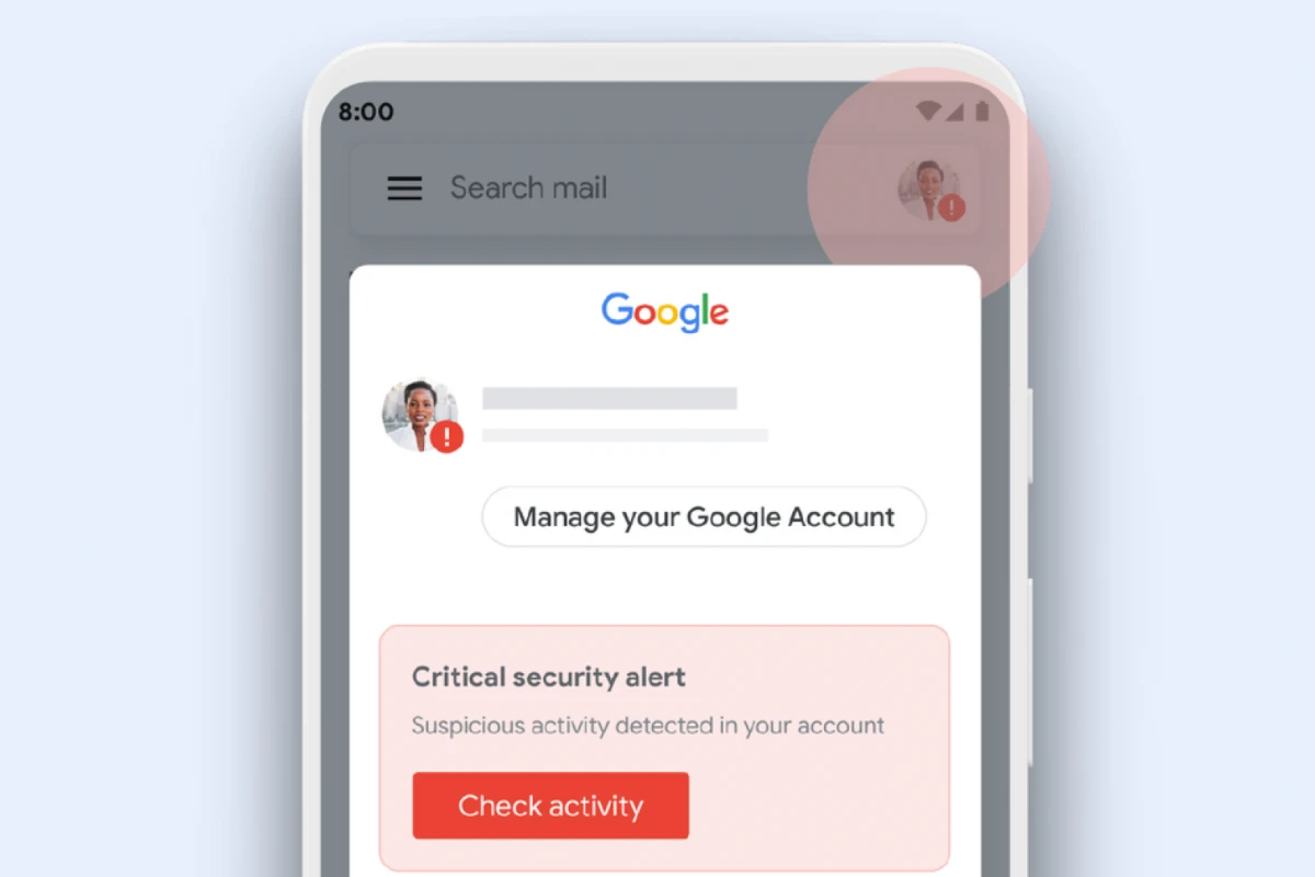 Nueva modalidad de estafa en Gmail.