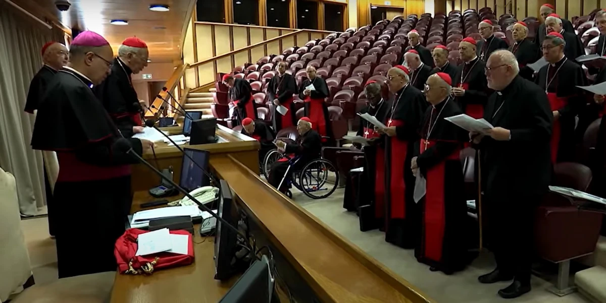 Encuentro de cardenales. CAPTURA DE VIDEO