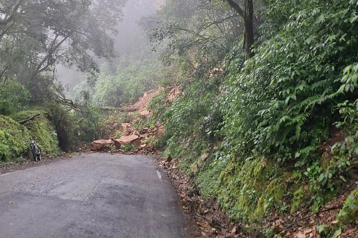 Derrumbe en el cerro San Javier. 