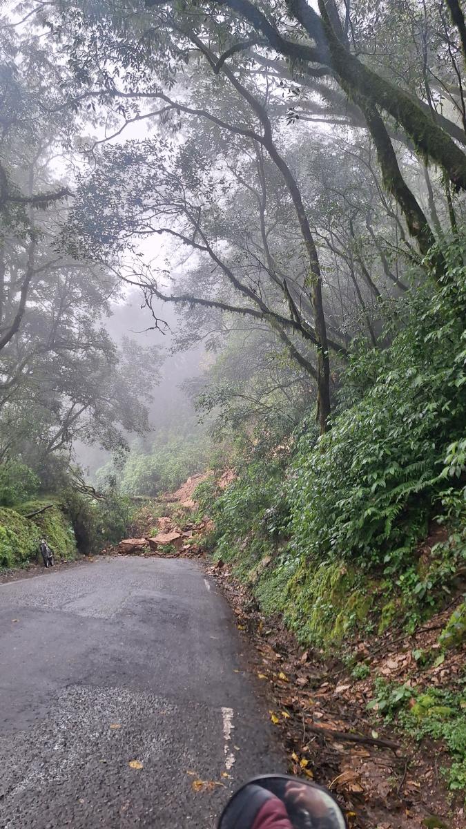 Deslizamiento de tierra. 