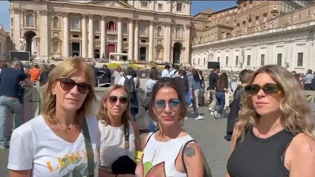 Las tucumanas visitaron El Vaticano el día del fallecimiento del Papa Francisco.
