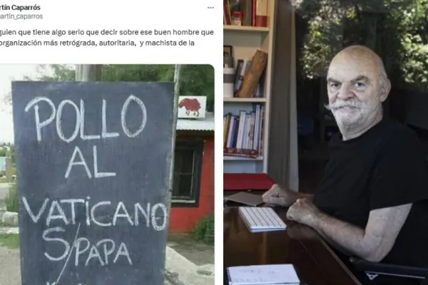 Caparrós se burló del papa Francisco y desató una ola de críticas: qué dijo