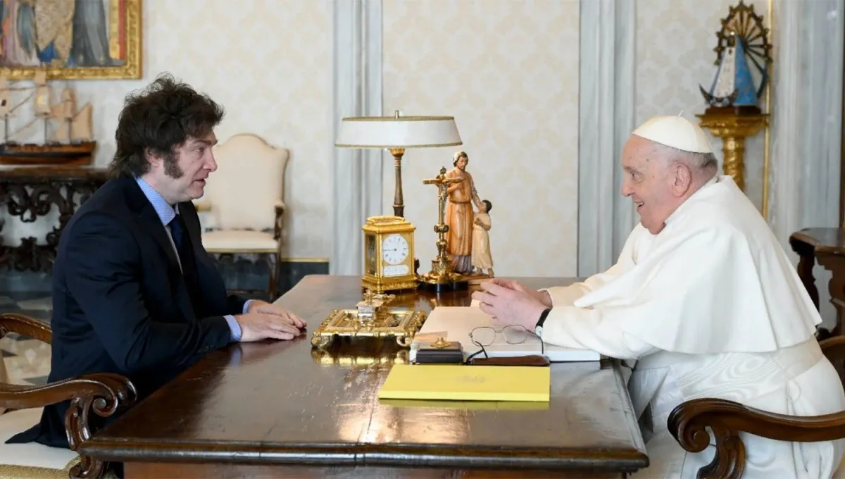 Milei llegó a Roma para participar del funeral del papa Francisco