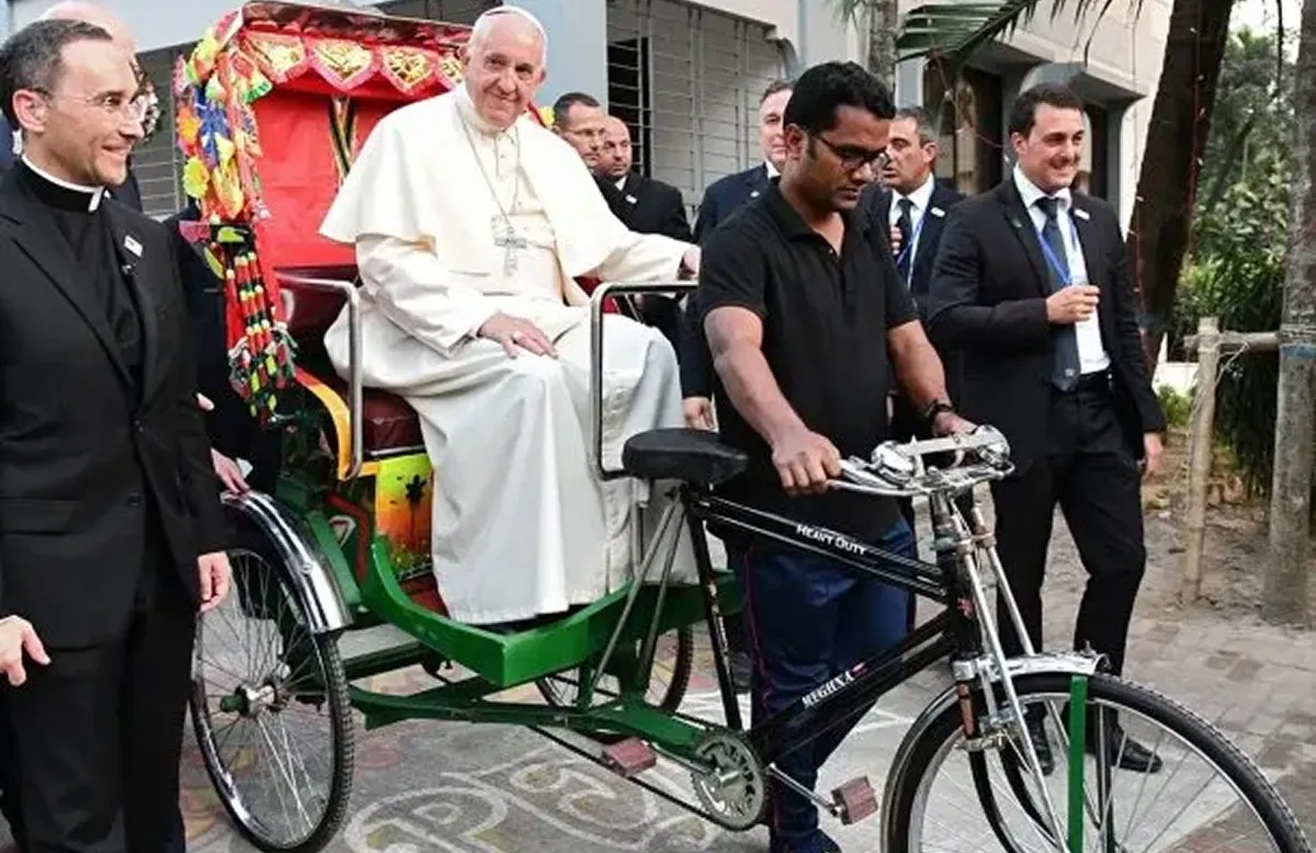 El papa Francisco en su visita a Bangladesh en noviembre de 2017.