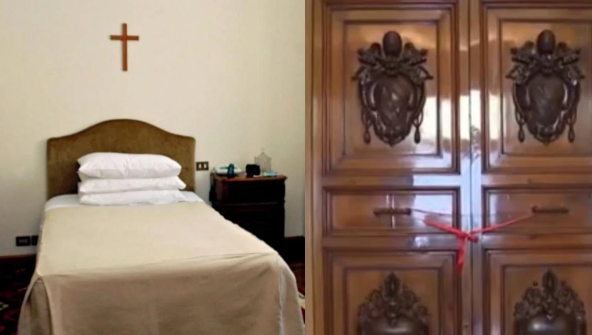 ¿Cómo era la habitación en la que vivió y murió el papa Francisco?
