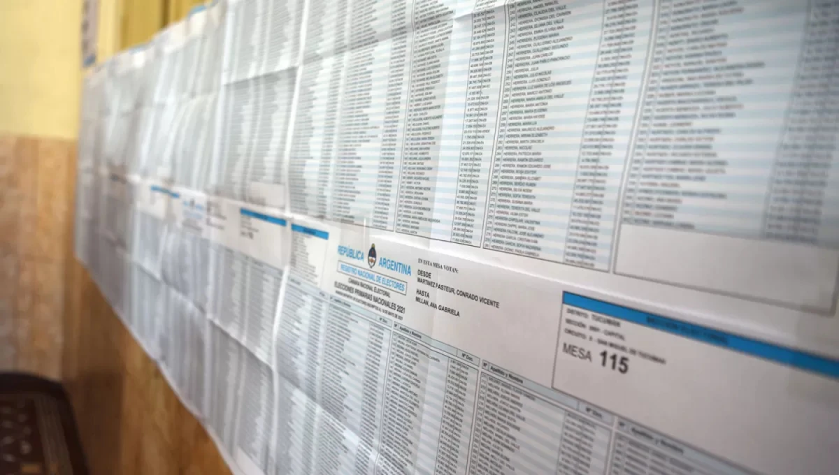 PADRÓN ELECTORAL. ARCHIVO LA GACETA / FOTO DE JUAN PABLO SÁNCHEZ NOLI