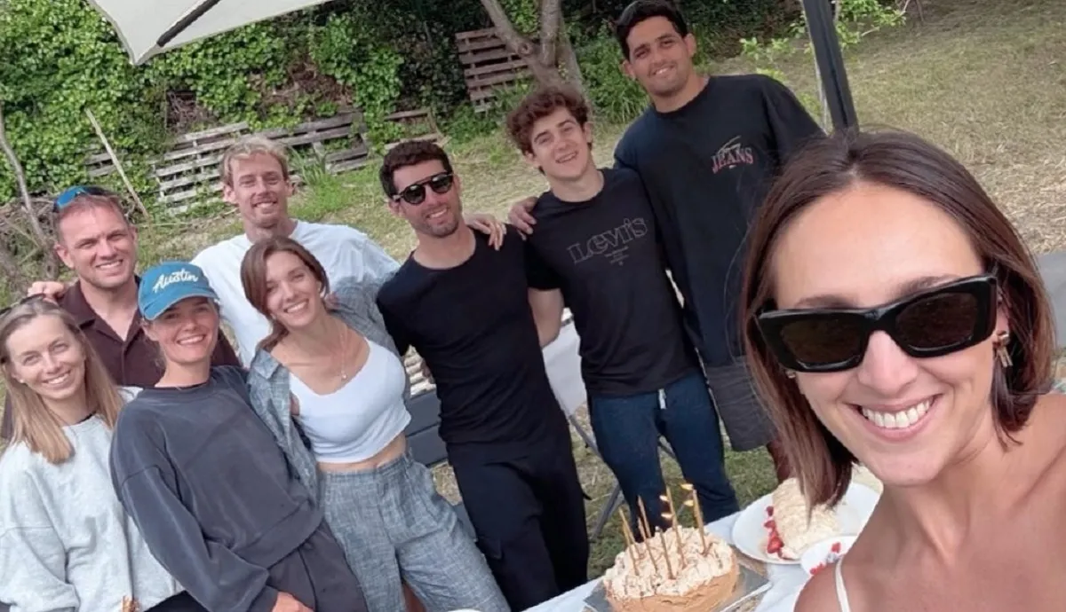 FAMILIA Y AMIGOS. Pechito López celebró su cumpleaños junto a Colapinto.