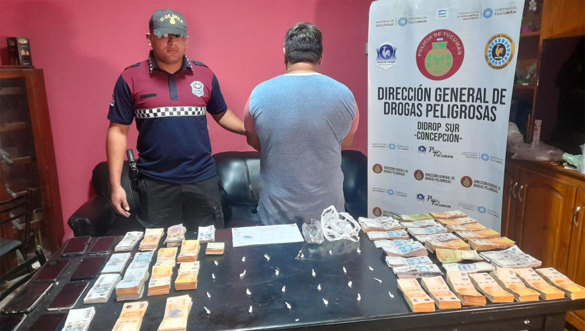 INCAUTADO. Durante los allanamientos del fin de semana se secuestrados dosis de droga y dinero en efectivo.