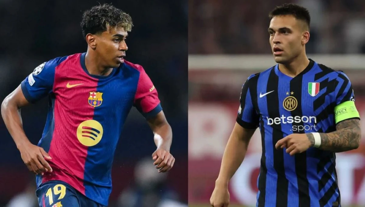 GOLEADORES. Lamine Yamal, de Barcelona, y Lautaro Martínez, de Inter.