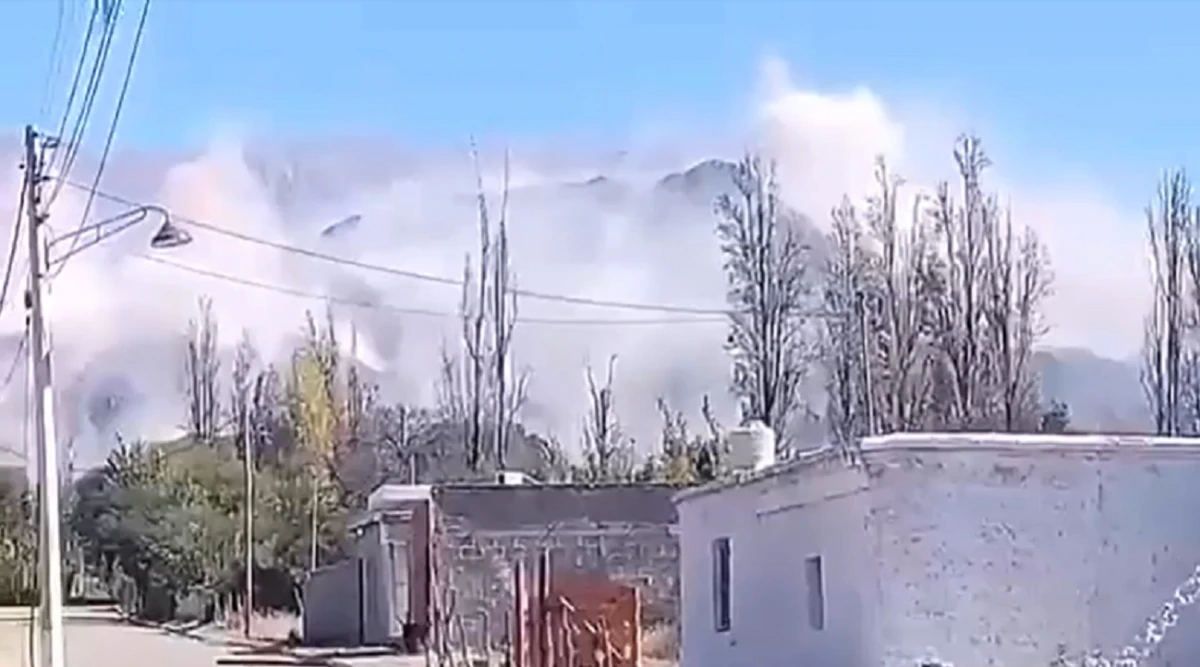 Video: el fuerte temblor en La Rioja provocó deslizamientos en la montaña