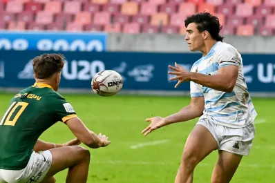 Hasta las lágrimas: la emoción del tucumano Tomás Dande por el himno argentino en el partido entre Los Pumitas y Sudáfrica