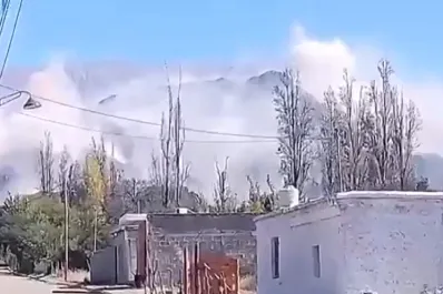 Video: el fuerte temblor en La Rioja provocó deslizamientos en la montaña