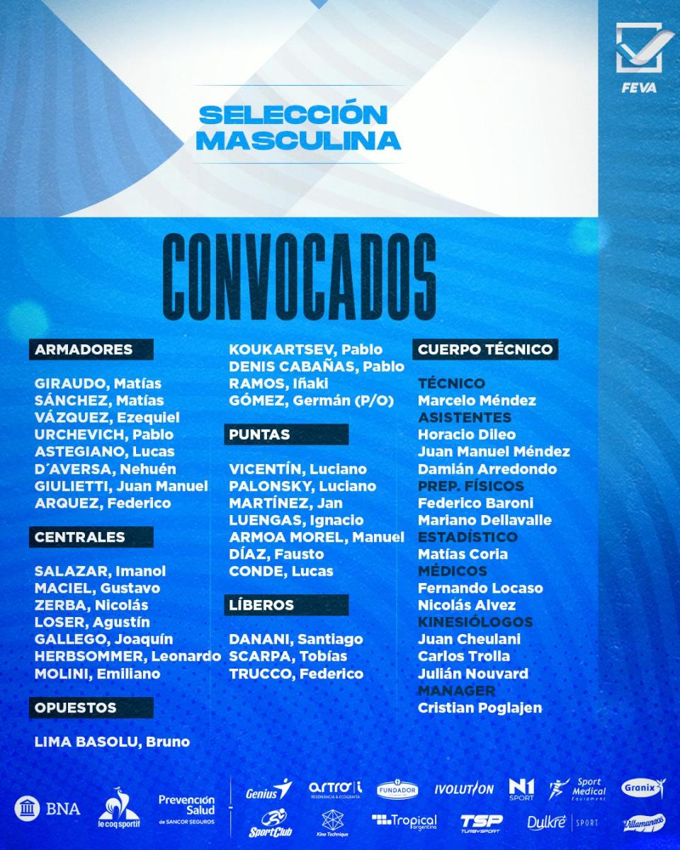 Dos tucumanos fueron convocados a la Selección Argentina de vóley