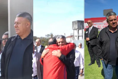 “Chiqui” Tapia visitó La Ciudadela y dejó un mensaje para los hinchas de San Martín