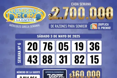 Los Números de Oro de LA GACETA del 3 de mayo de 2025