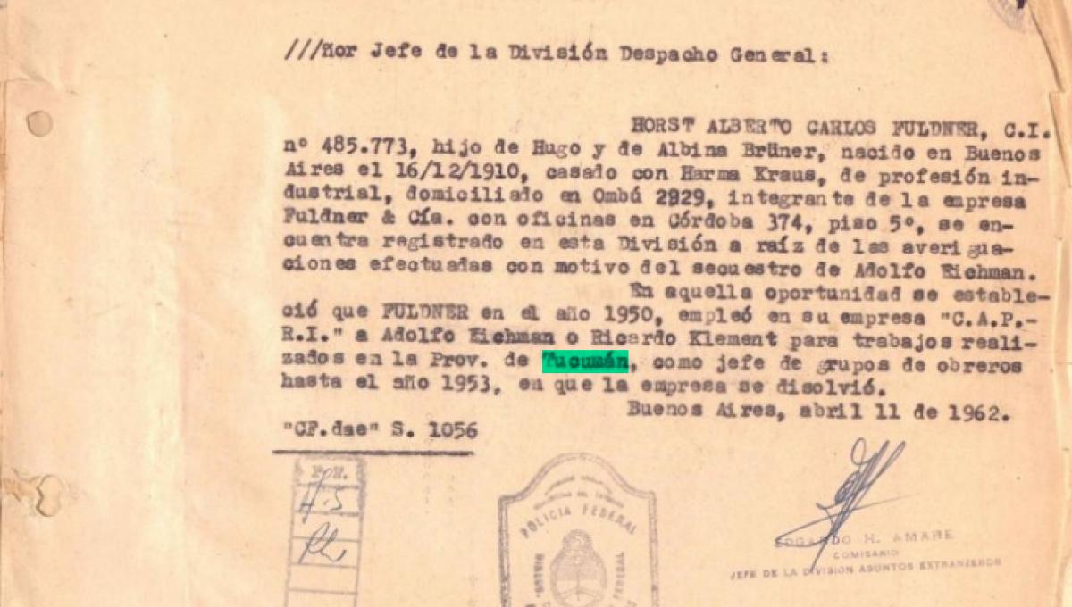 Nazis en Argentina: qué dicen los nuevos documentos desclasificados sobre la presencia de Eichmann en Tucumán