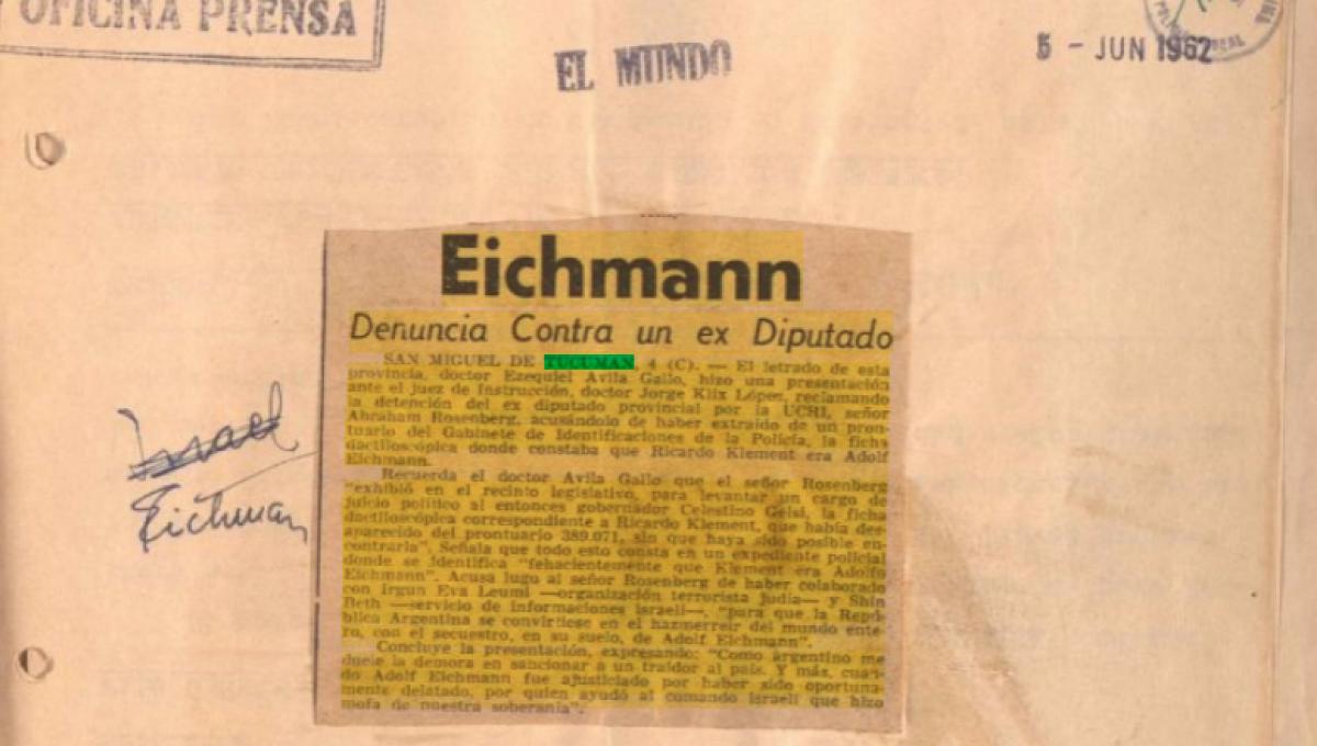 Nazis en Argentina: qué dicen los nuevos documentos desclasificados sobre la presencia de Eichmann en Tucumán