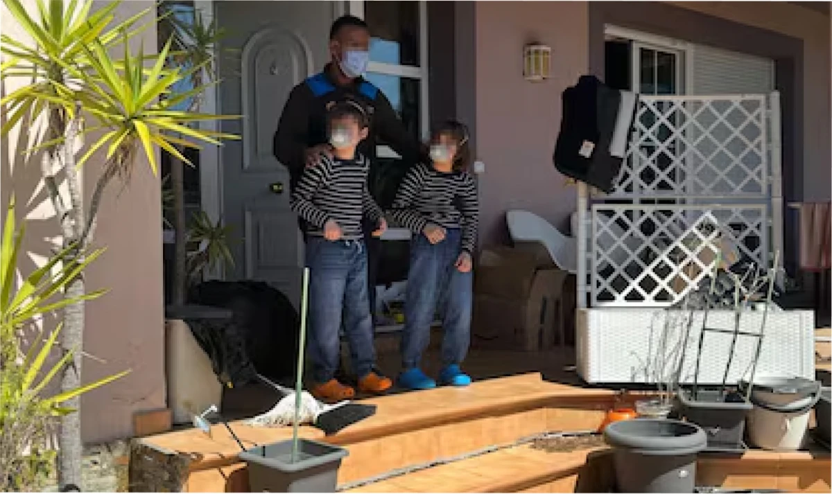 Los pequeños fueron rescatados el lunes apsado.