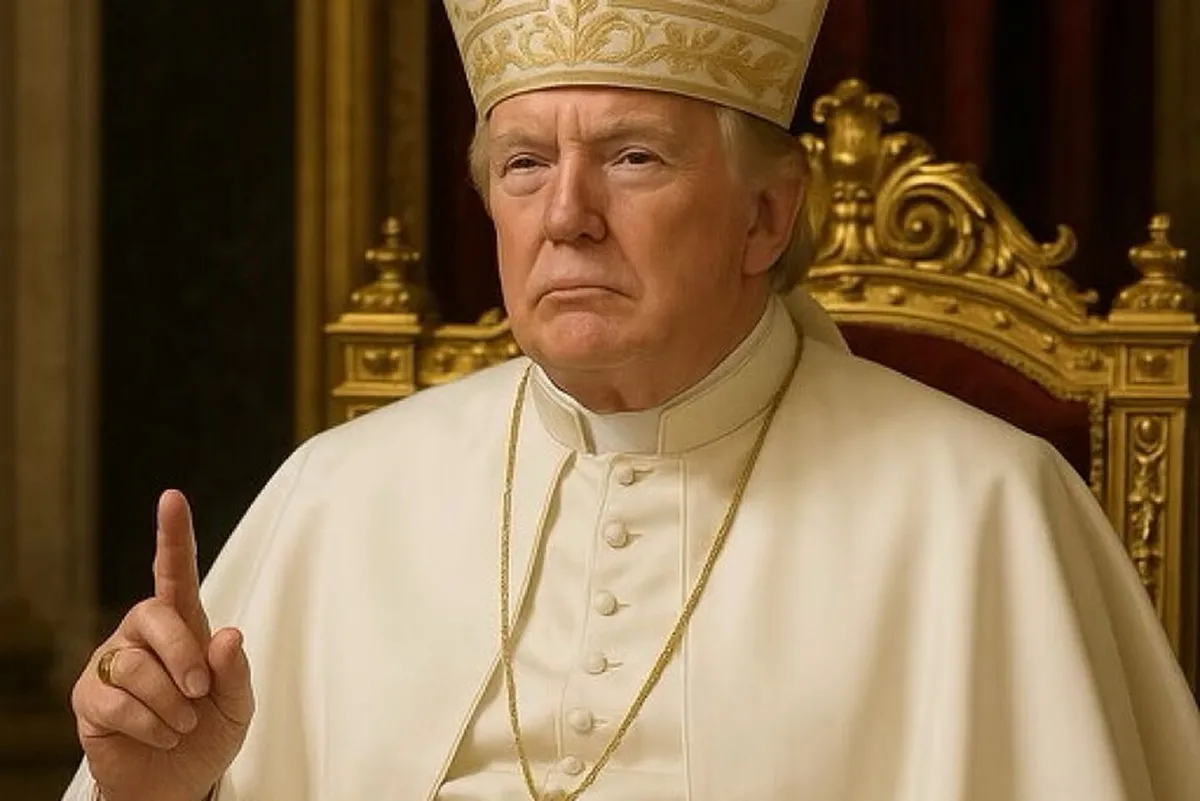 Donald Trump publicó una imagen vestido de Papa