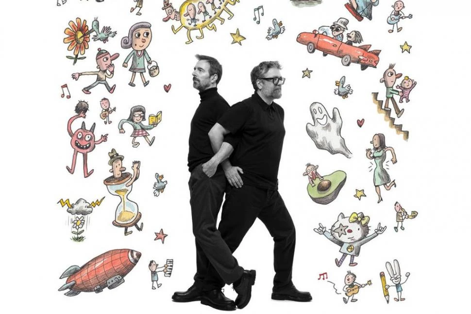 MÚSICA DIBUJADA. Los amigos volvieron a subirse a los escenarios en 2023 en una gira internacional.