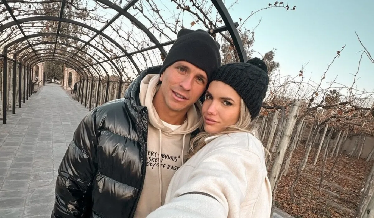 ENAMORADOS. Gianluca Simeone junto a Eva Bargiela.
