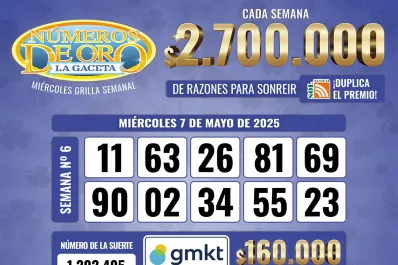 Los Números de Oro de LA GACETA del 7 de mayo de 2025