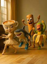 LOS PERSONAJES. Mezcla de objetos y animales humanizados.