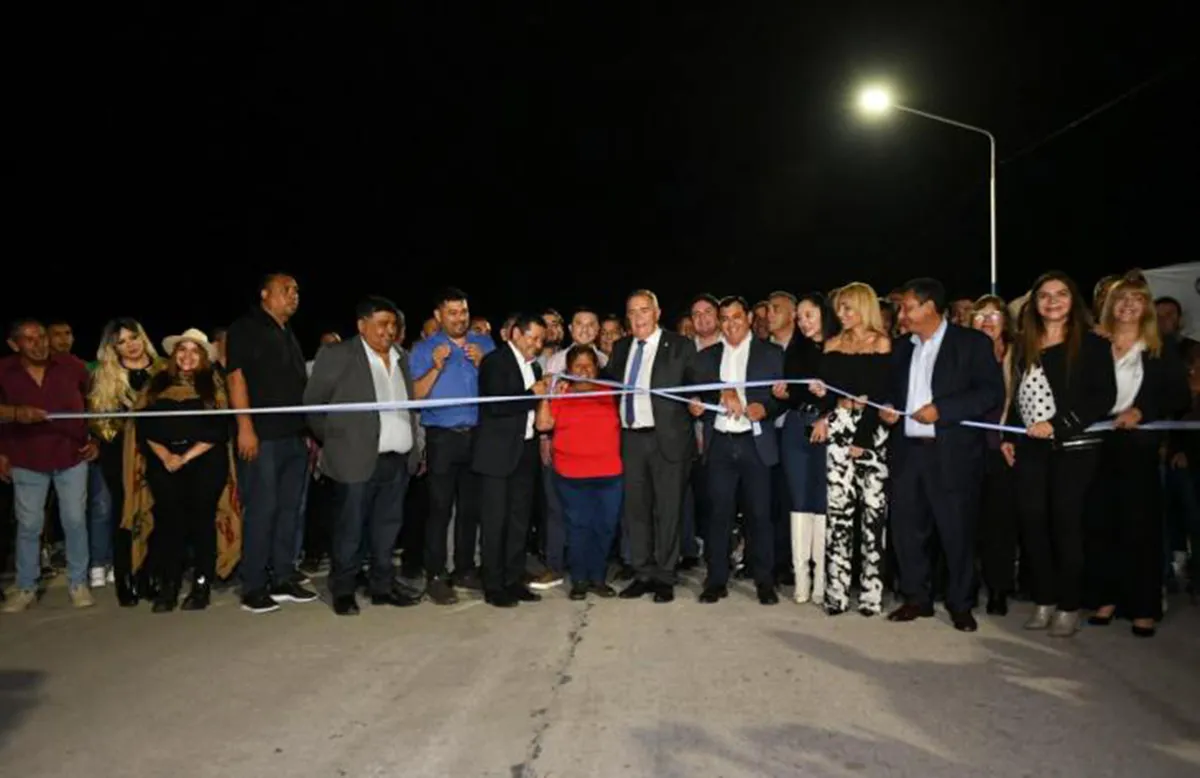 El acto en Simoca, del que participó Jaldo.