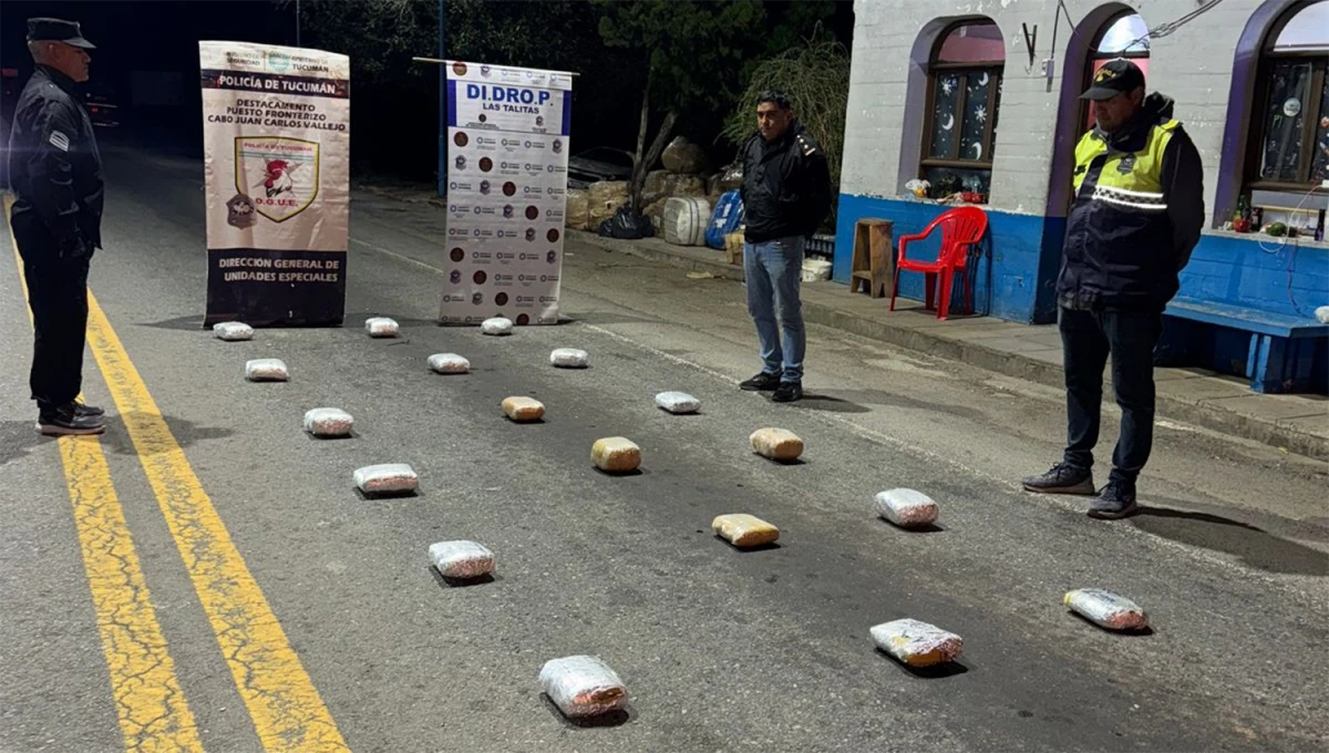 HACIA CATAMARCA. El cargamento estaba oculto en la bodega de un colectivo de pasajeros, que había partido desde Salta.