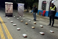 Llevaba 21 kilos de marihuana en la bodega del colectivo y fue detenido