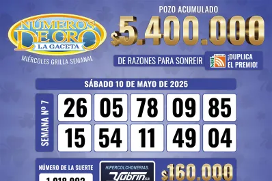 Los Números de Oro de LA GACETA del 10 de mayo de 2025