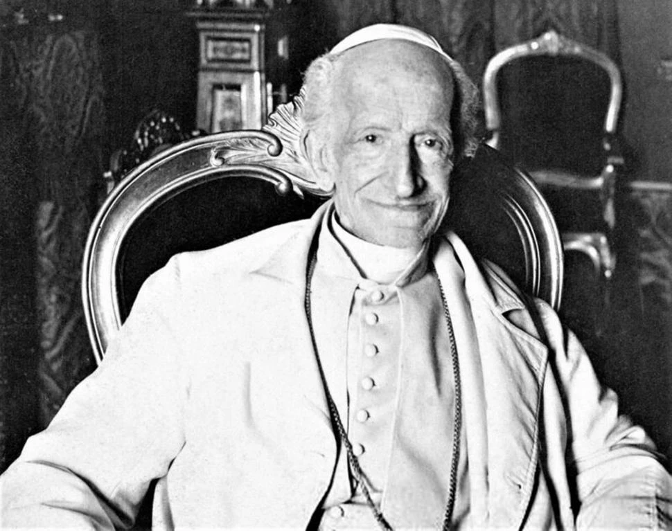 PAPA TRASCENDENTE. El papa León XIII (su papado transcurrió entre 1878 y 1903) impulsó la doctrina social de la Iglesia, entre otras cuestiones.