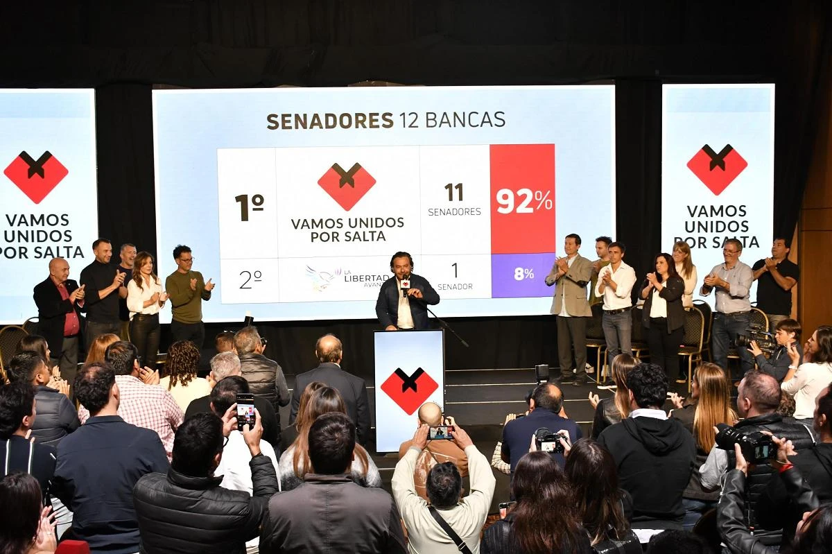 Gustavo Sáenz resaltó la contundente victoria y llamó a la unidad: “Obtuvimos 11 de los 12 senadores y 20 de los 30 diputados”
