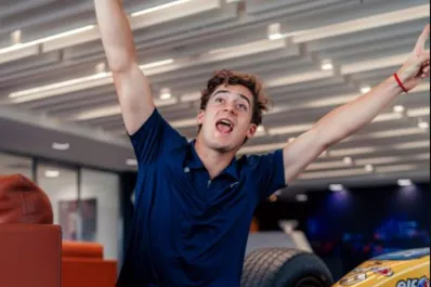 En la sede de Alpine, Colapinto encontró un trofeo con sello argentino