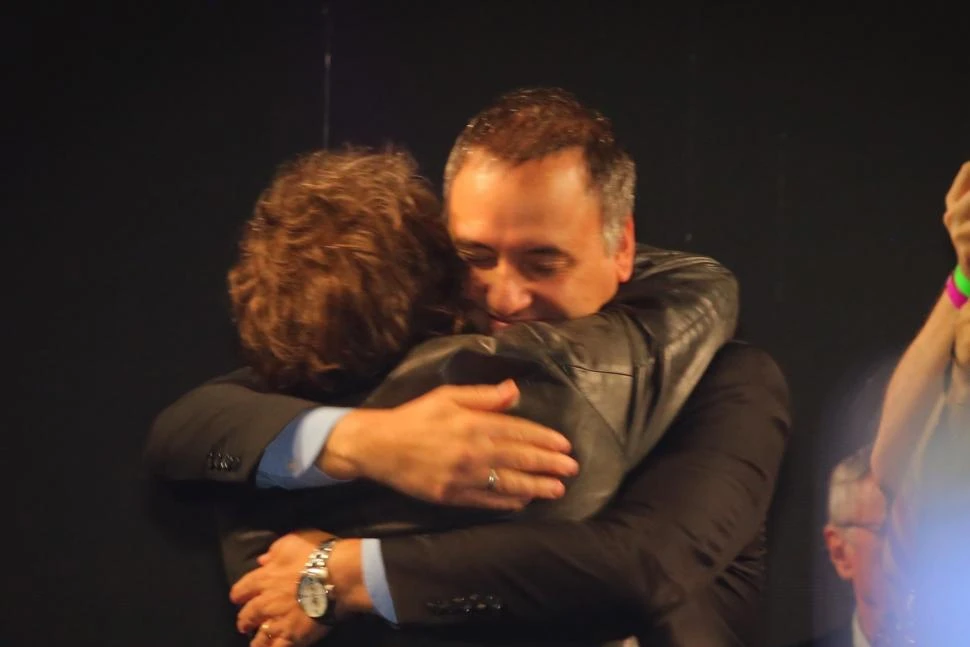 Javier Milei con Manuel Adorni. @madorni