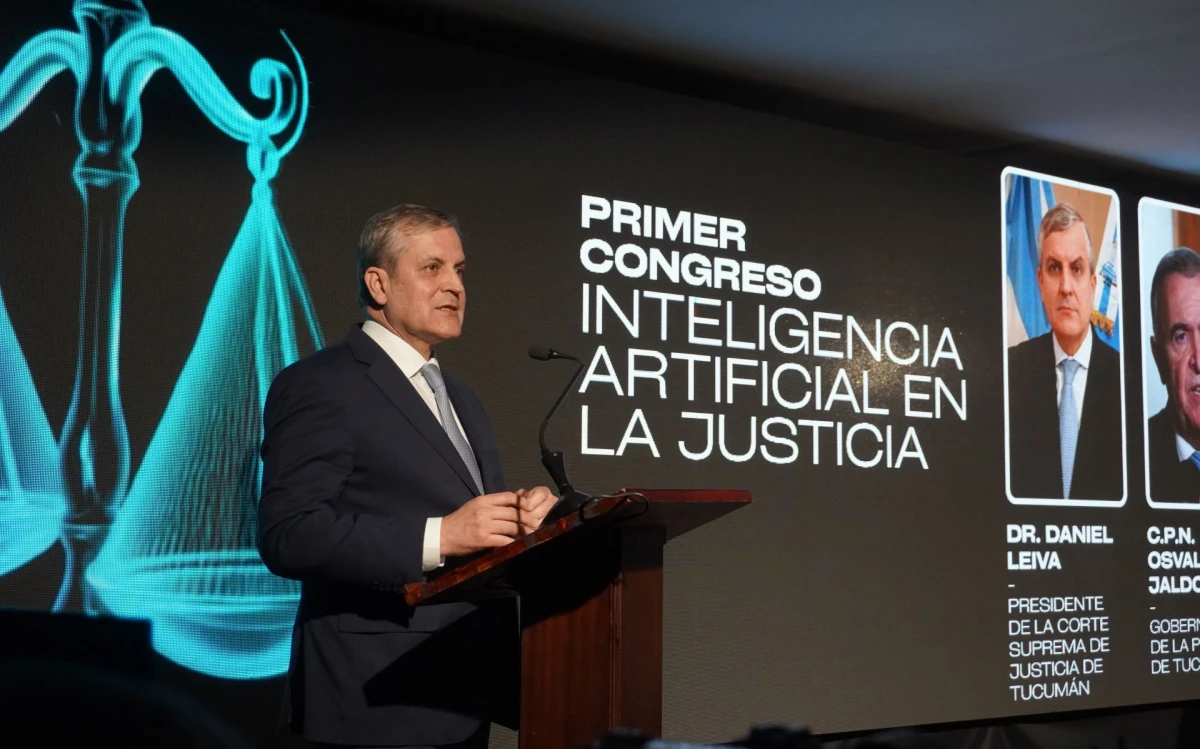 Daniel Leiva, en la apertura del congreso. PRENSA PODER JUDICIAL