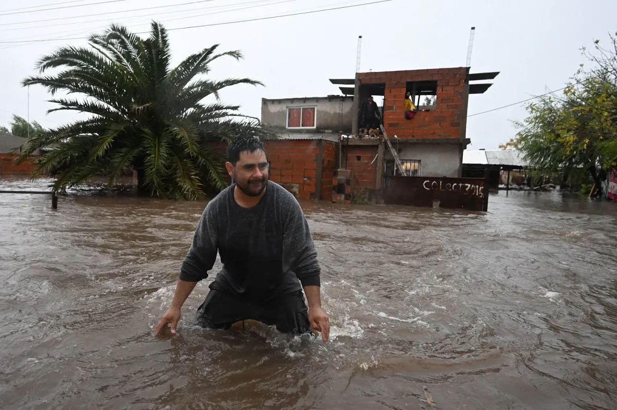 Buenos Aires bajo el agua. 