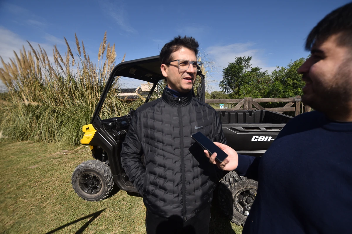 Miguel Martín vio un partido de polo en Tapia.